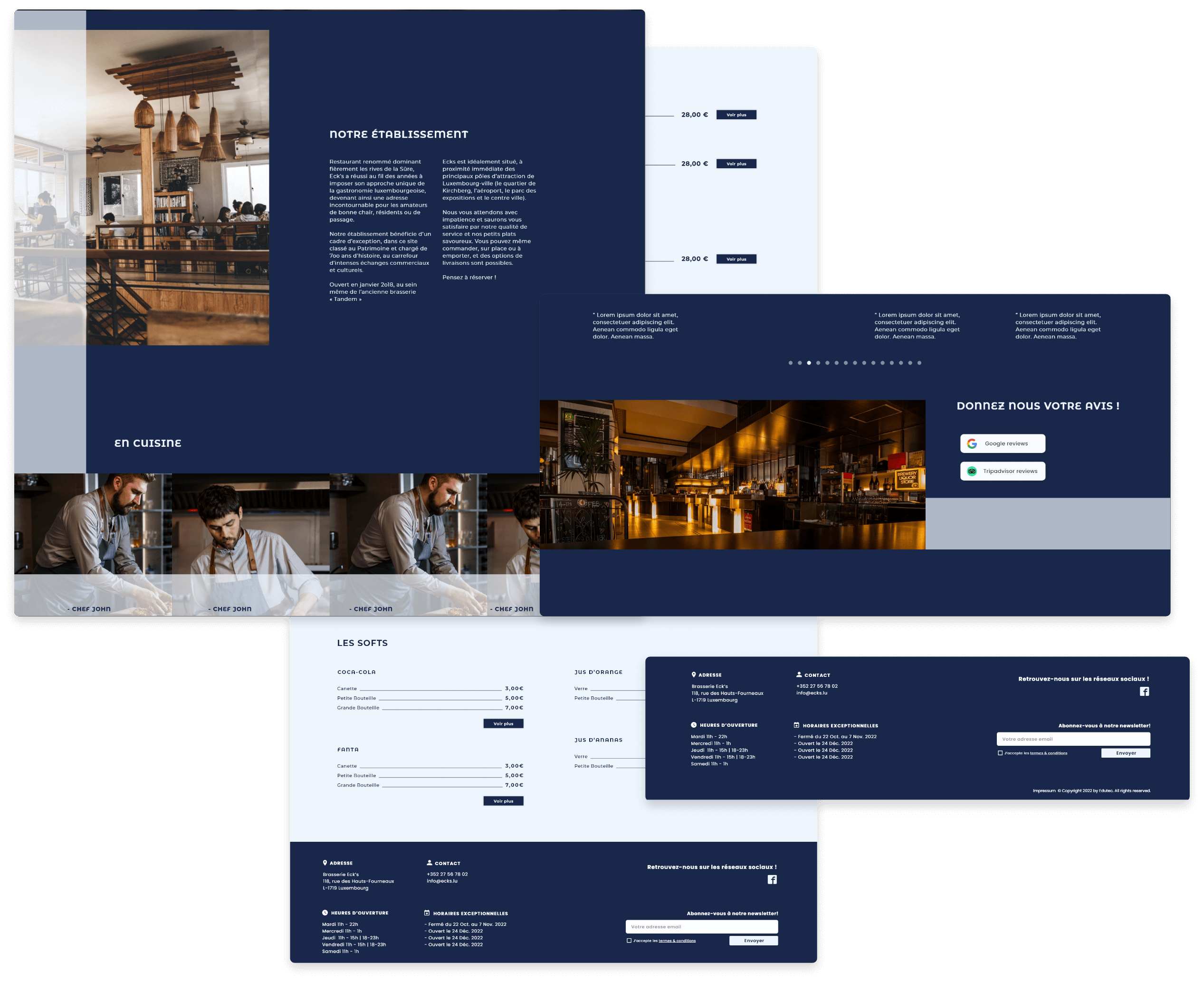 Digital showcase examples